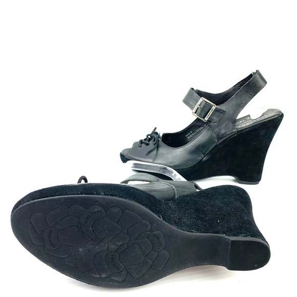 KORK-EASE Bellevue Peep Toe Wedges - Picture 6 of 12